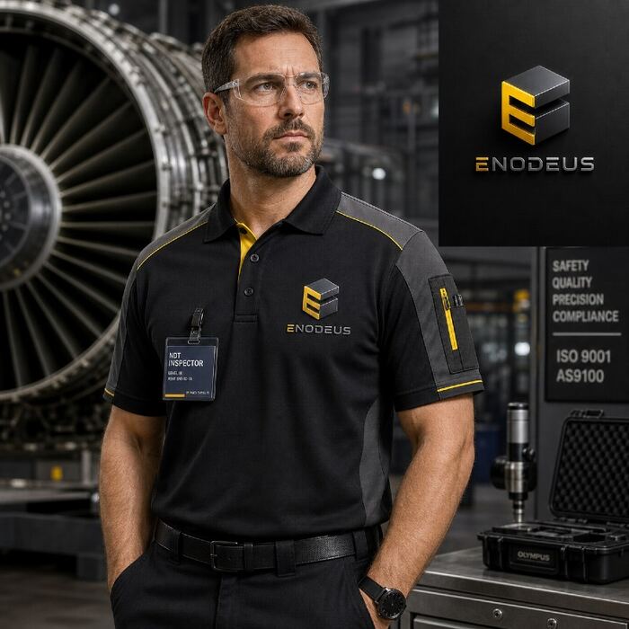 ENODEUS branded field polo shirt